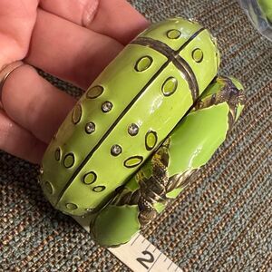 3047  Enamel Tarnished Set of Two bracelets